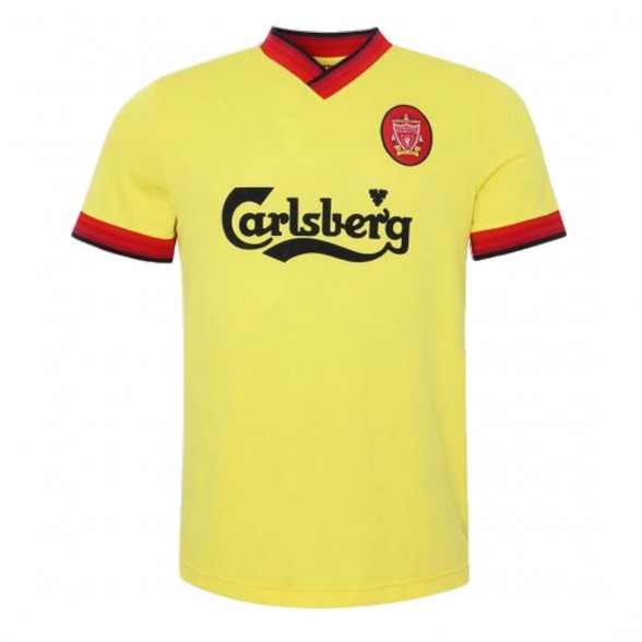 Maillot rétro Liverpool FC 1997-98 Jaune Extérieur 