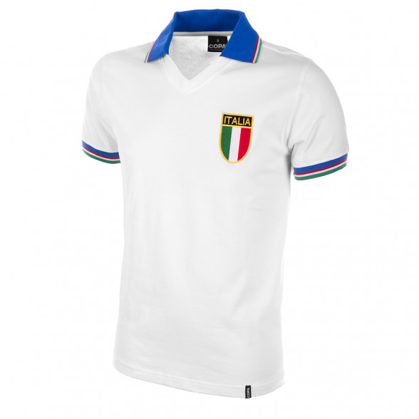 Maillot rétro Italie Coupe du monde 1982 extérieur