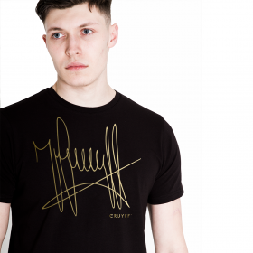 T-shirt Cruyff signature Noir / Or